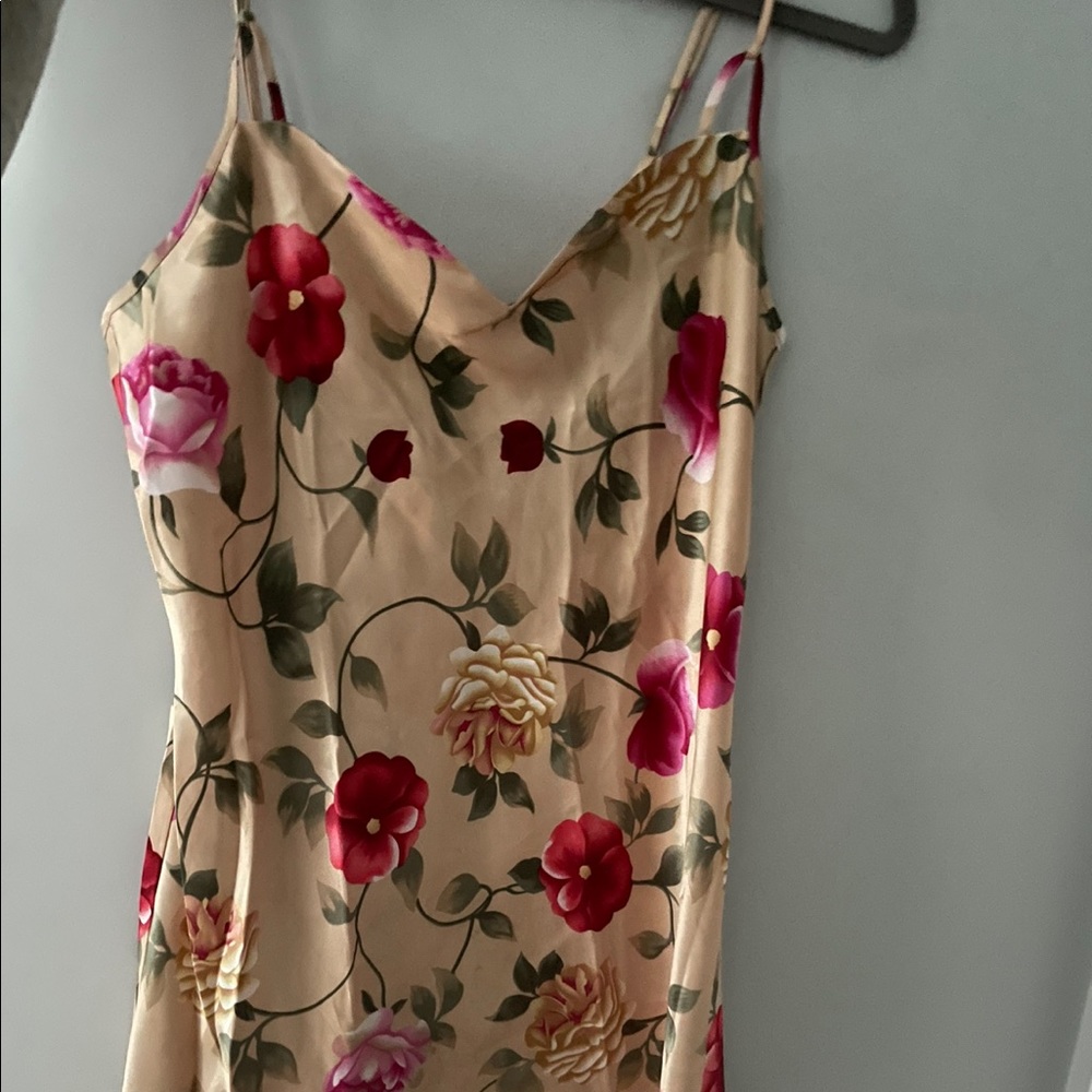 floral slip dress